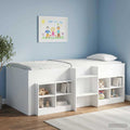 vidaXL Szafka pod łóżko z półką 2 szt. Biały 66 x 33 x 48 cm