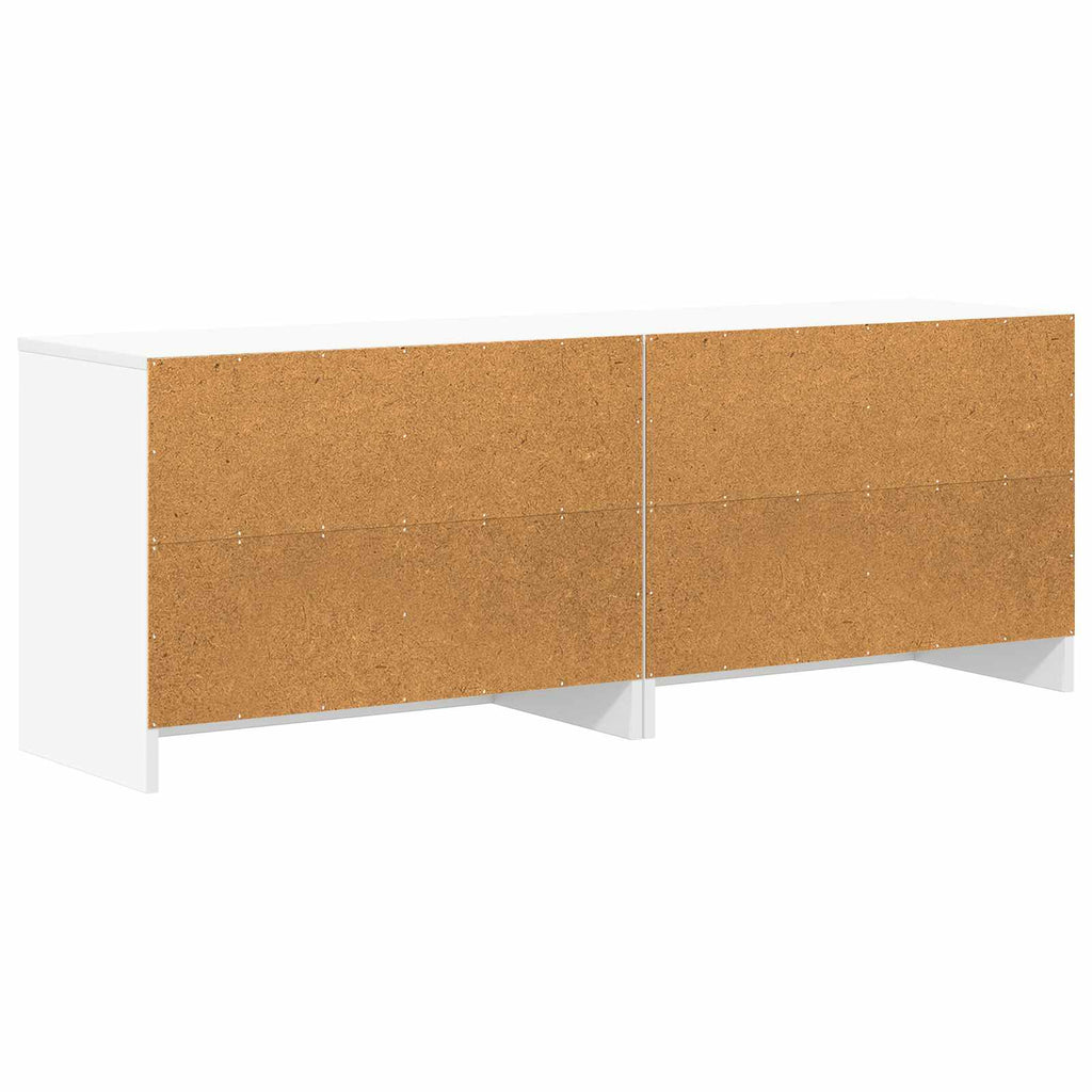 vidaXL Szafka pod łóżko z półką 2 szt. Biały 66 x 33 x 48 cm