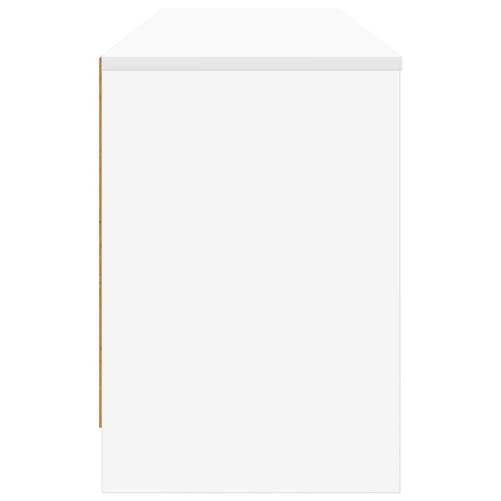 vidaXL Szafka pod łóżko z półką 2 szt. Biały 66 x 33 x 48 cm