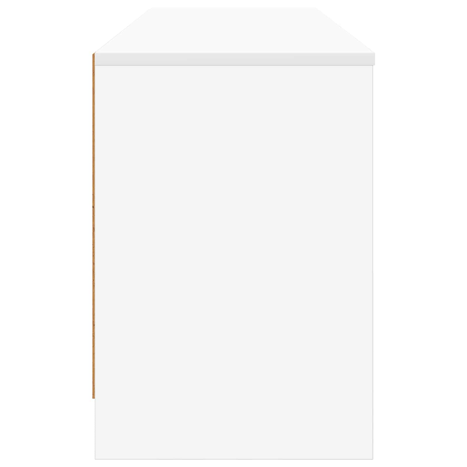 vidaXL Szafka pod łóżko z półką 2 szt. Biały 66 x 33 x 48 cm