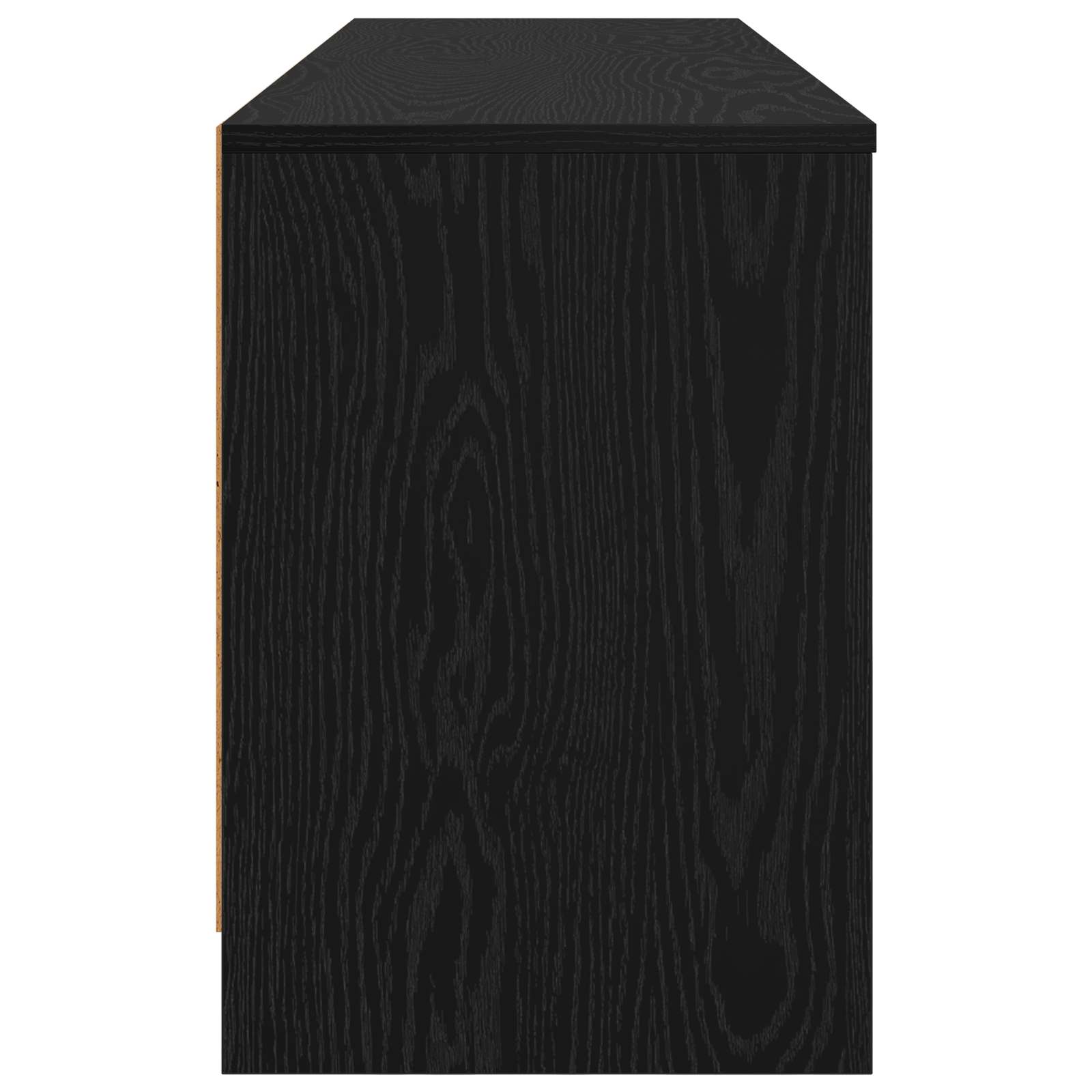 vidaXL Szafka pod łóżko z półką 2 szt. Czarny dąb 66 x 33 x 48 cm