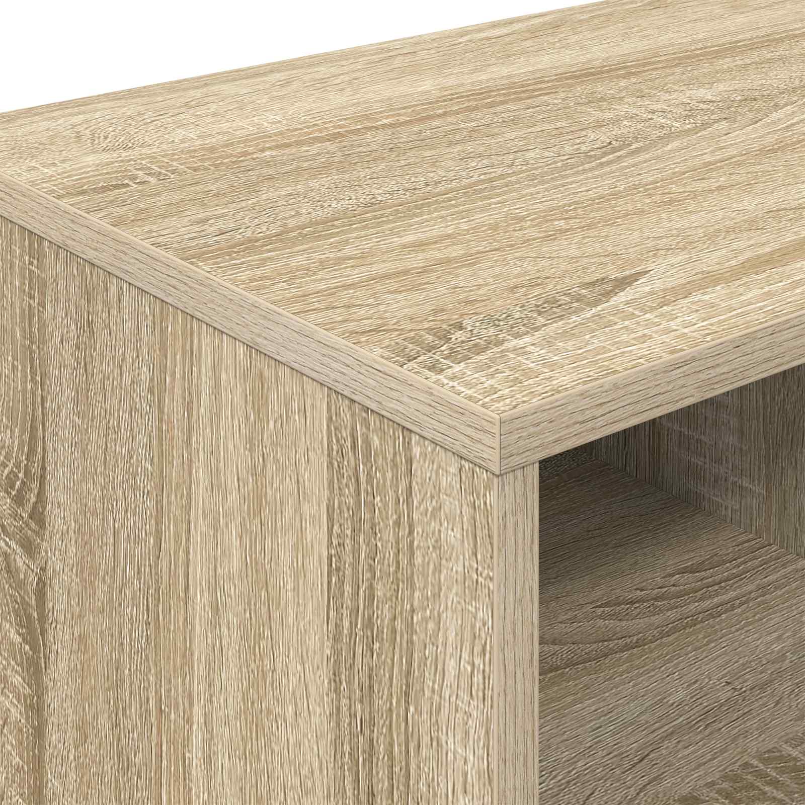 vidaXL Szafka pod łóżko z półką 2 pcs dąb Sonoma 66 x 33 x 48 cm