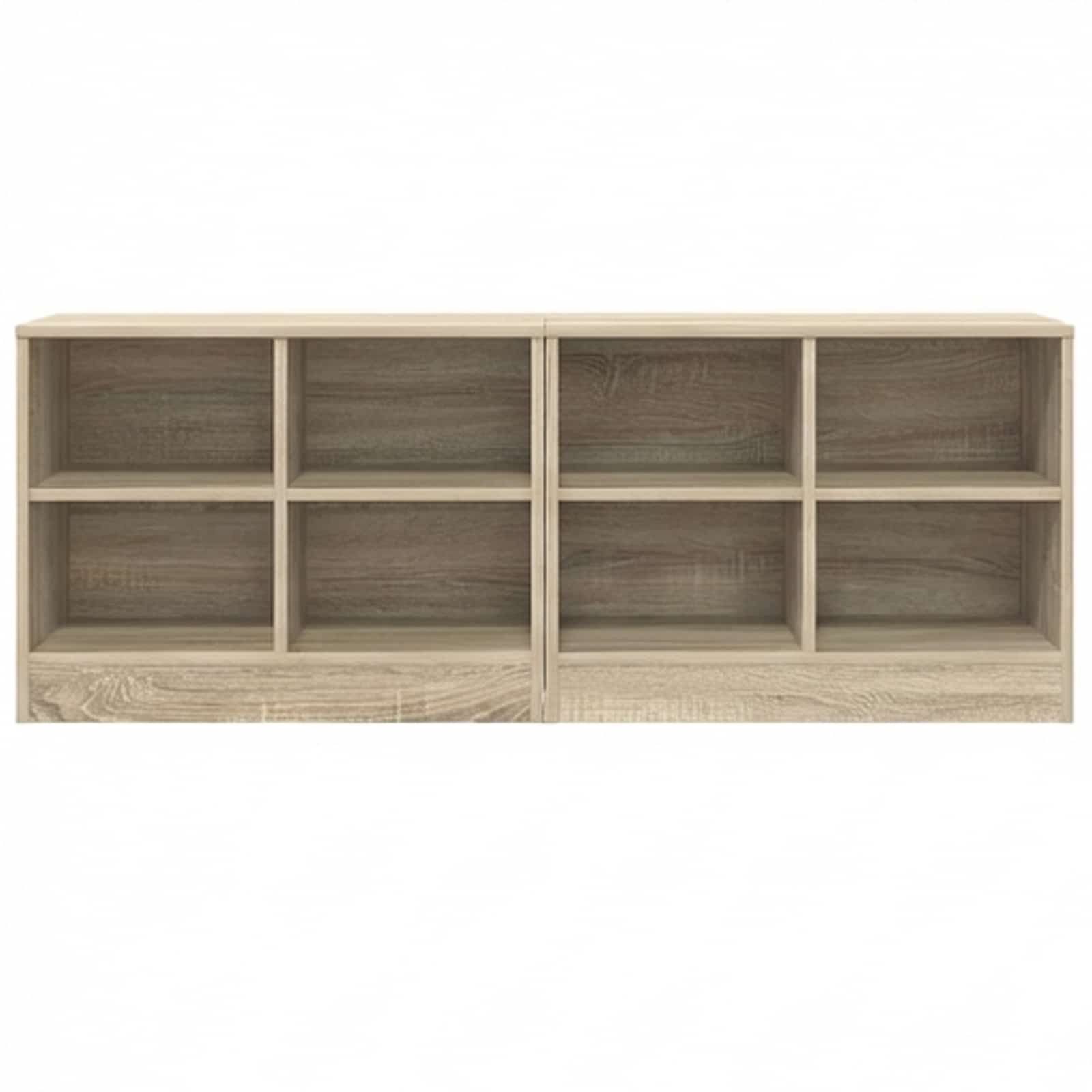 vidaXL Szafka pod łóżko z półką 2 pcs dąb Sonoma 66 x 33 x 48 cm