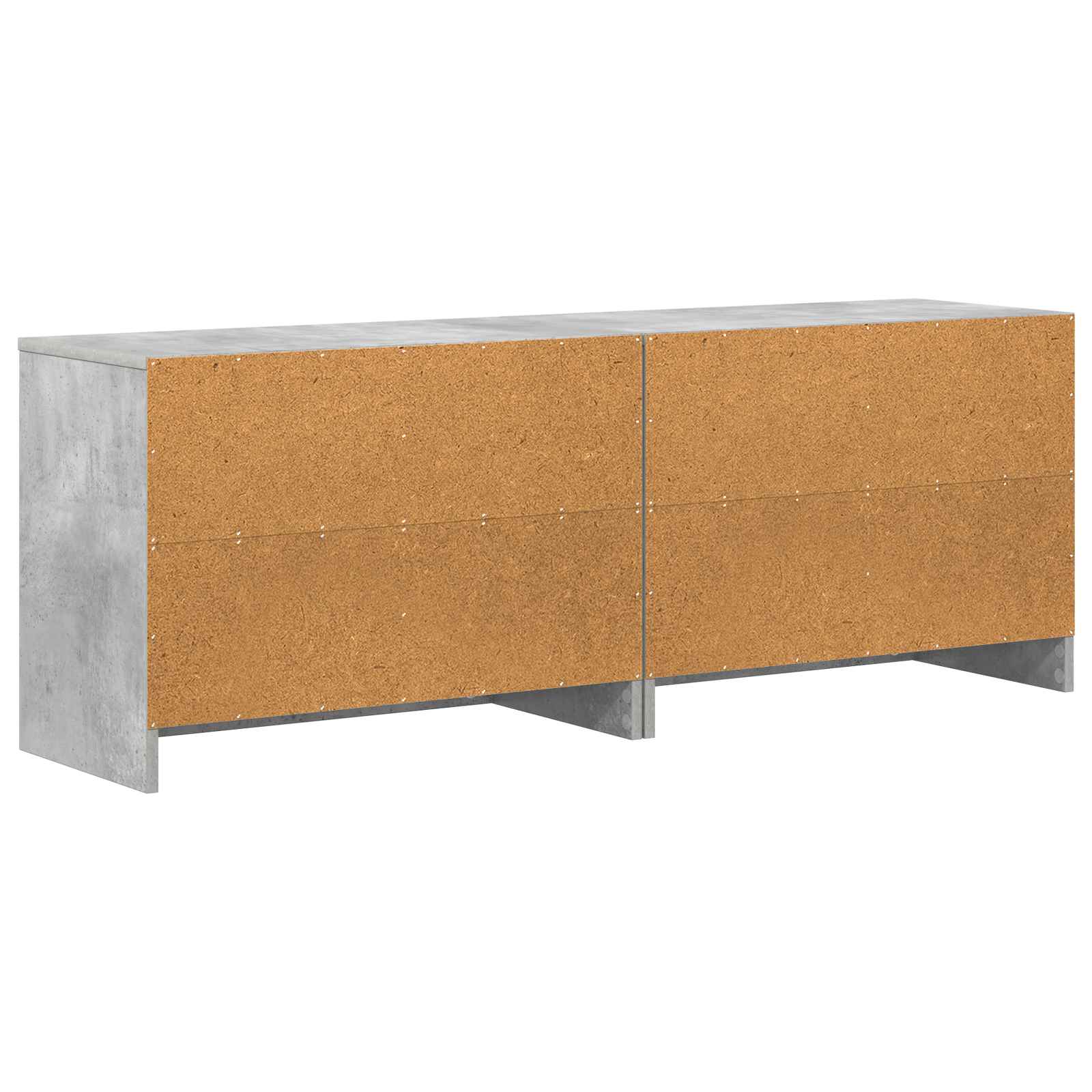 vidaXL Szafka pod łóżko z półką 2 pcs Betonowy szary 66 x 33 x 48 cm