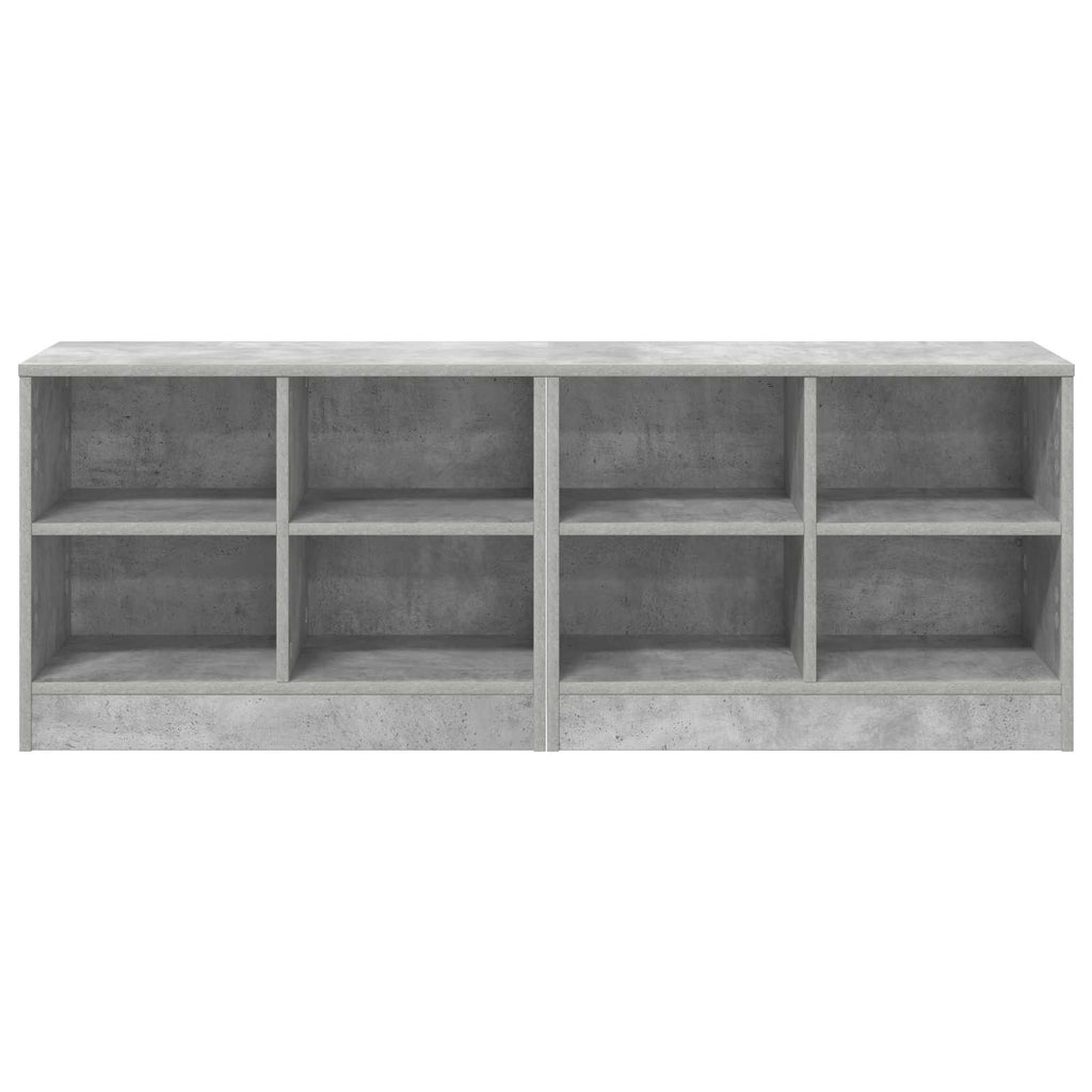 vidaXL Szafka pod łóżko z półką 2 pcs Betonowy szary 66 x 33 x 48 cm