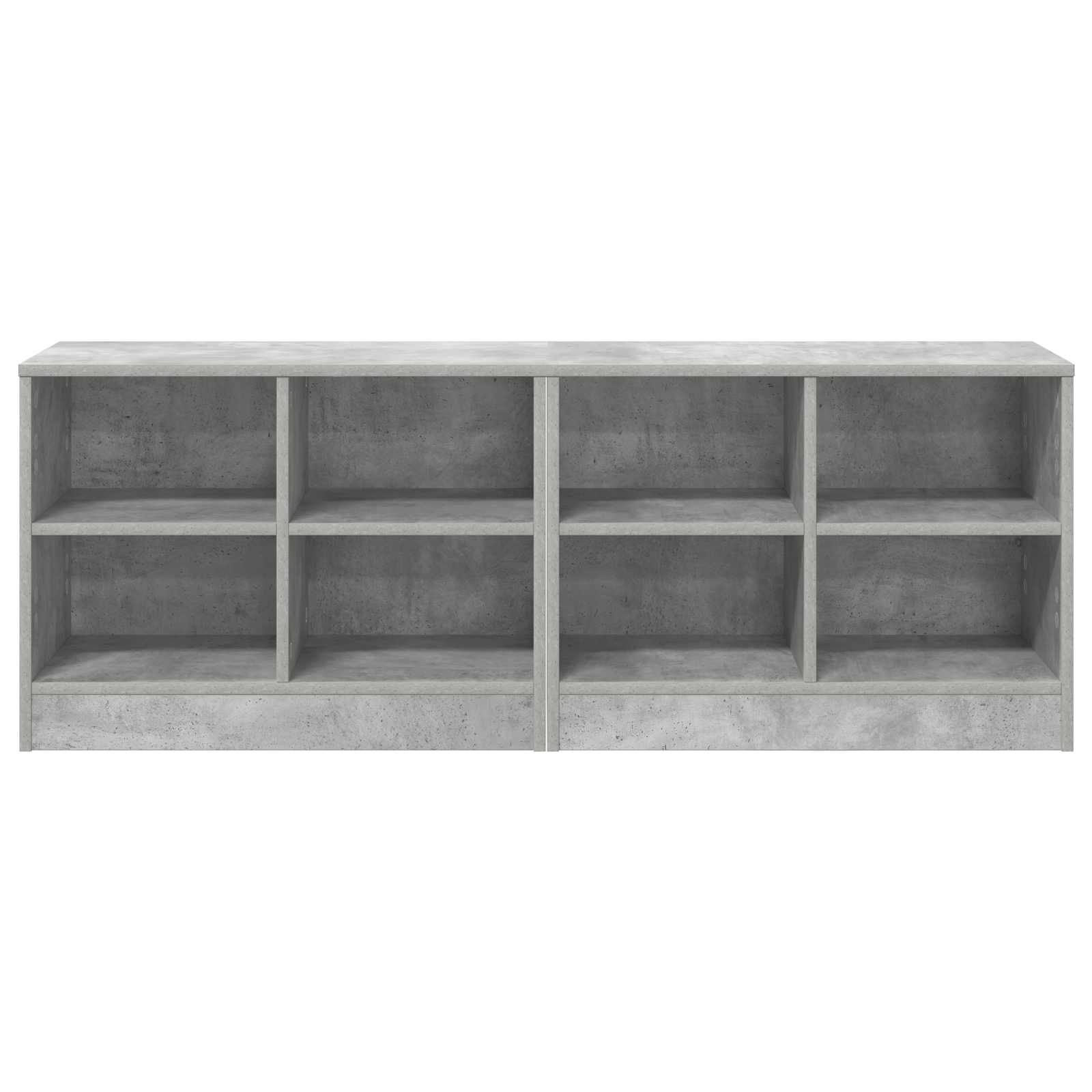 vidaXL Szafka pod łóżko z półką 2 pcs Betonowy szary 66 x 33 x 48 cm