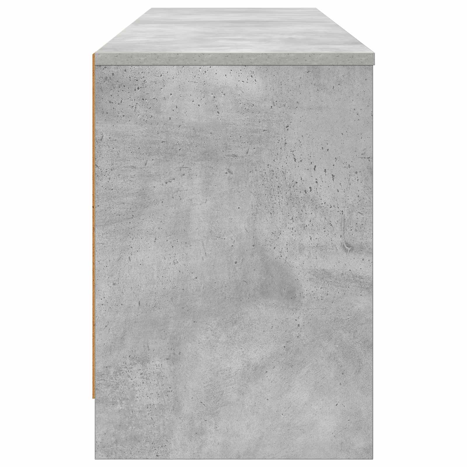 vidaXL Szafka pod łóżko z półką 2 pcs Betonowy szary 66 x 33 x 48 cm