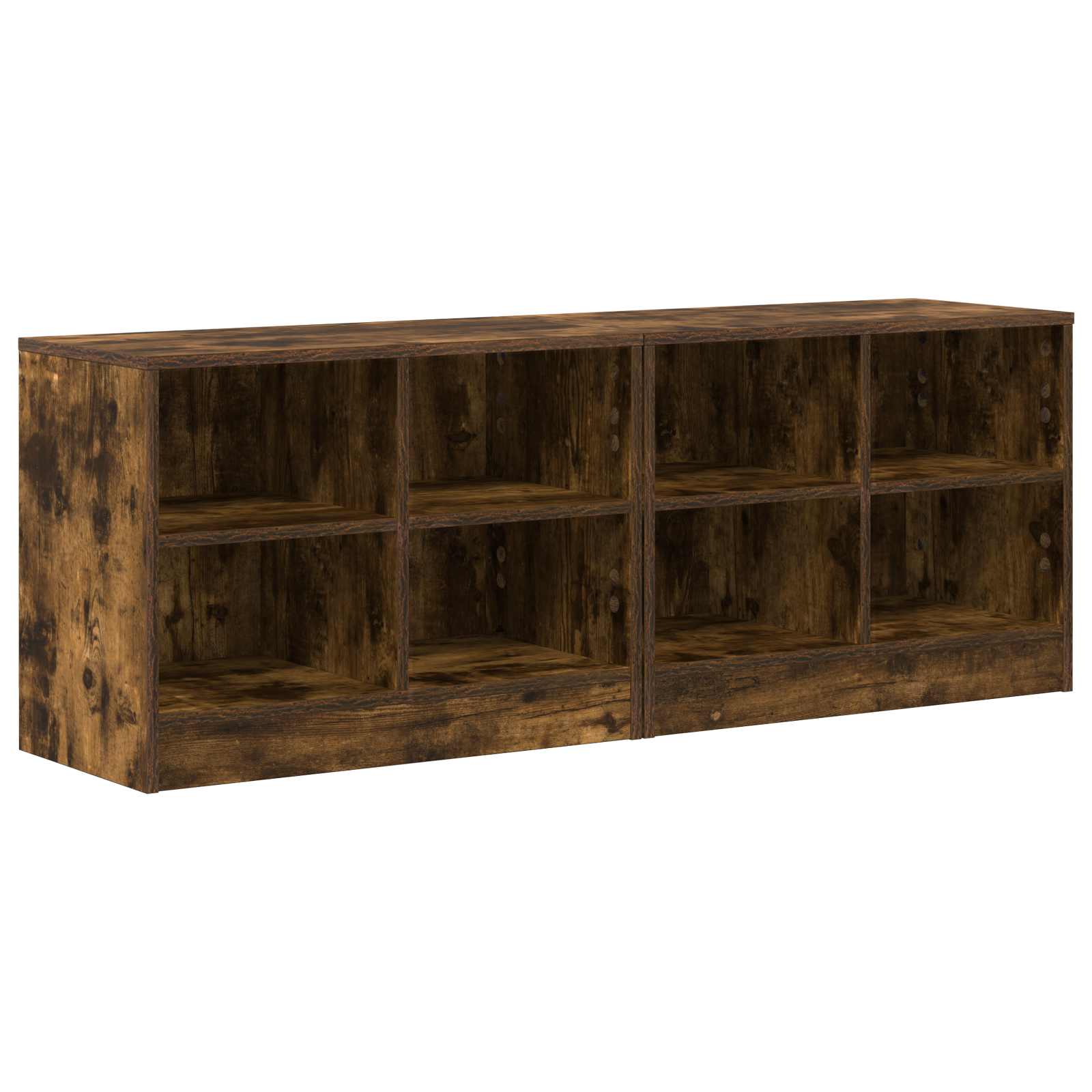 vidaXL Szafka pod łóżko z półką 2 pcs Dąb wędzony 66 x 33 x 48 cm