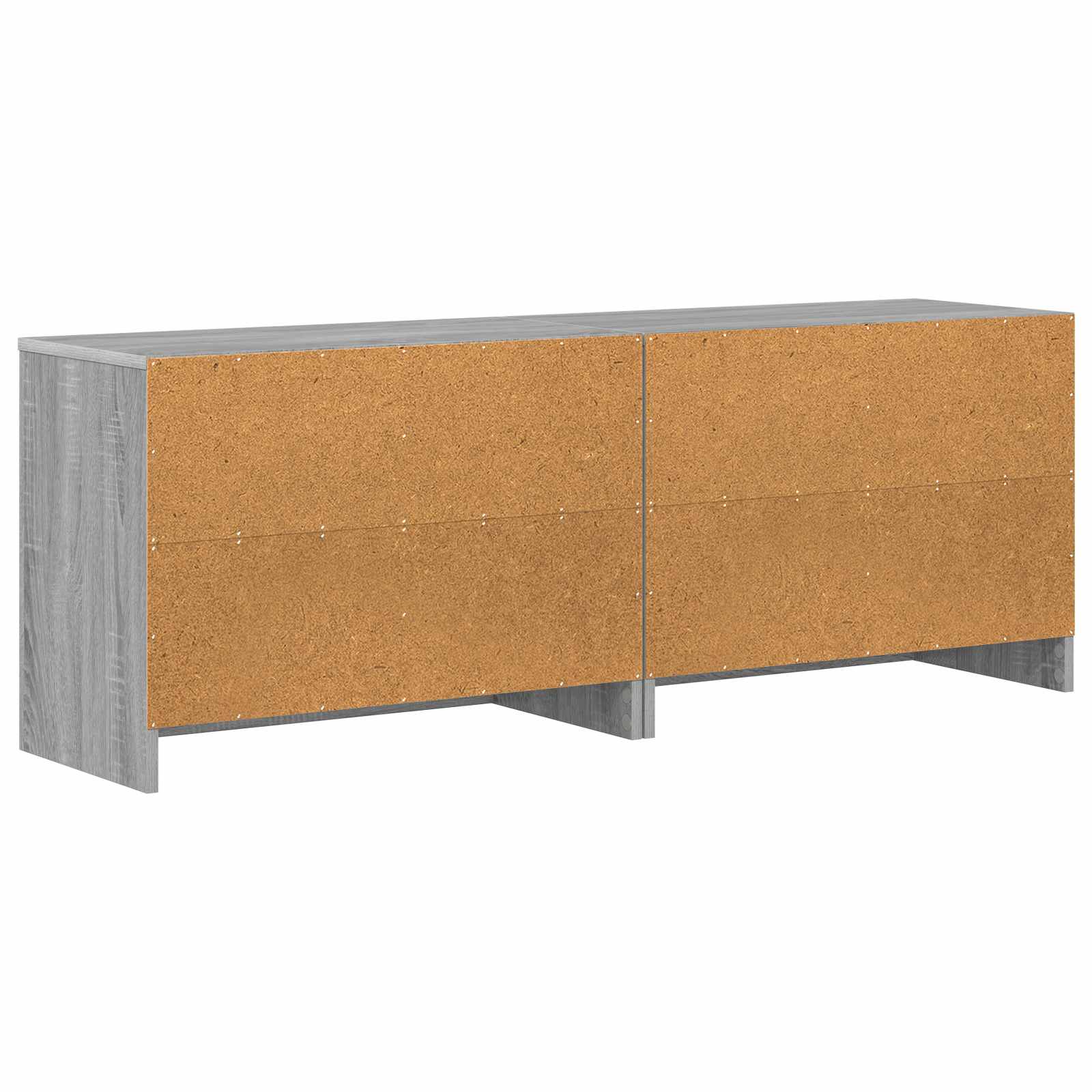 vidaXL Szafka pod łóżko z półką 2 pcs Szary Sonoma 66 x 33 x 48 cm