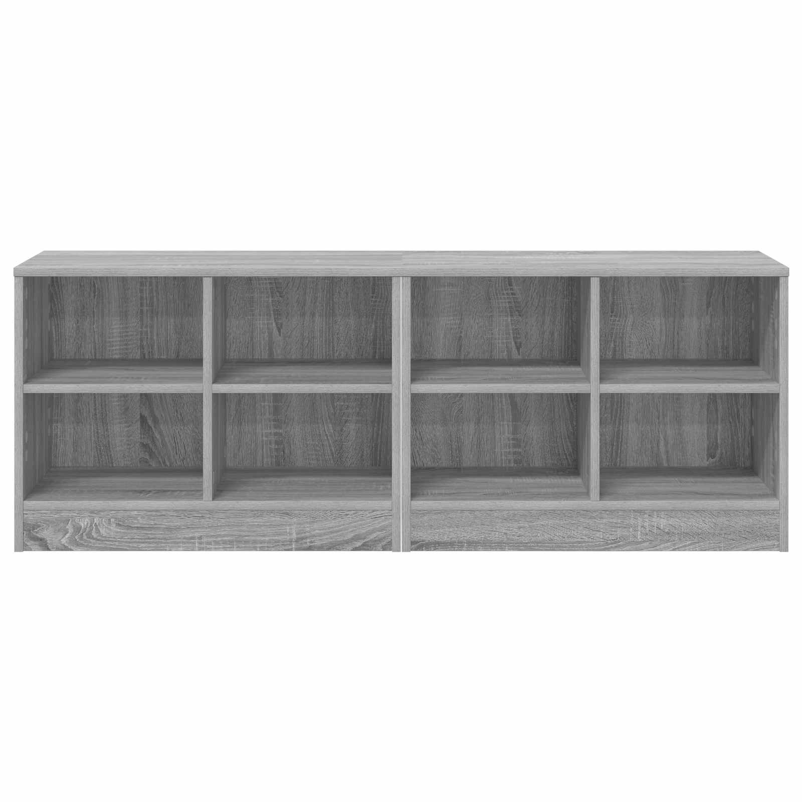 vidaXL Szafka pod łóżko z półką 2 pcs Szary Sonoma 66 x 33 x 48 cm