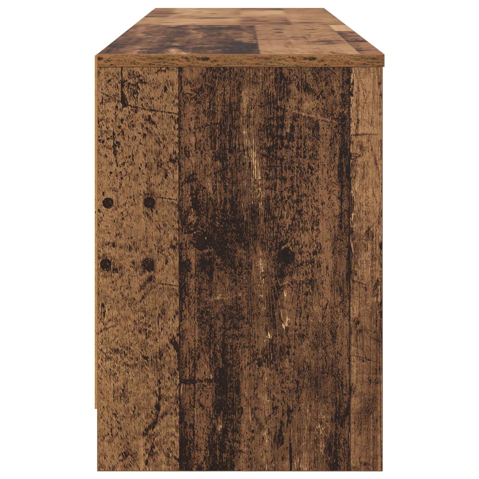 vidaXL Szafka pod łóżko z półką 2 pcs Stare drewno 66 x 33 x 48 cm