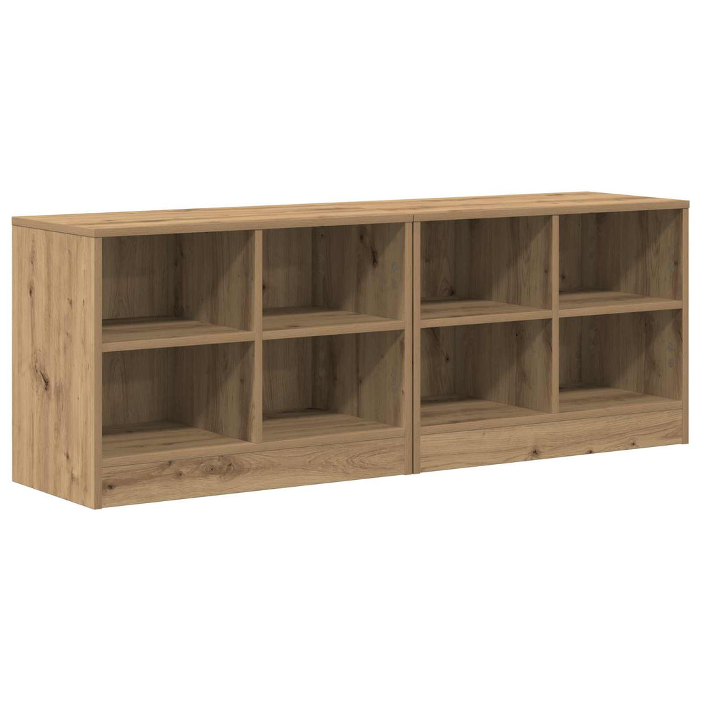 vidaXL Szafka pod łóżko z półką 2 pcs Dąb artisan 66 x 33 x 48 cm