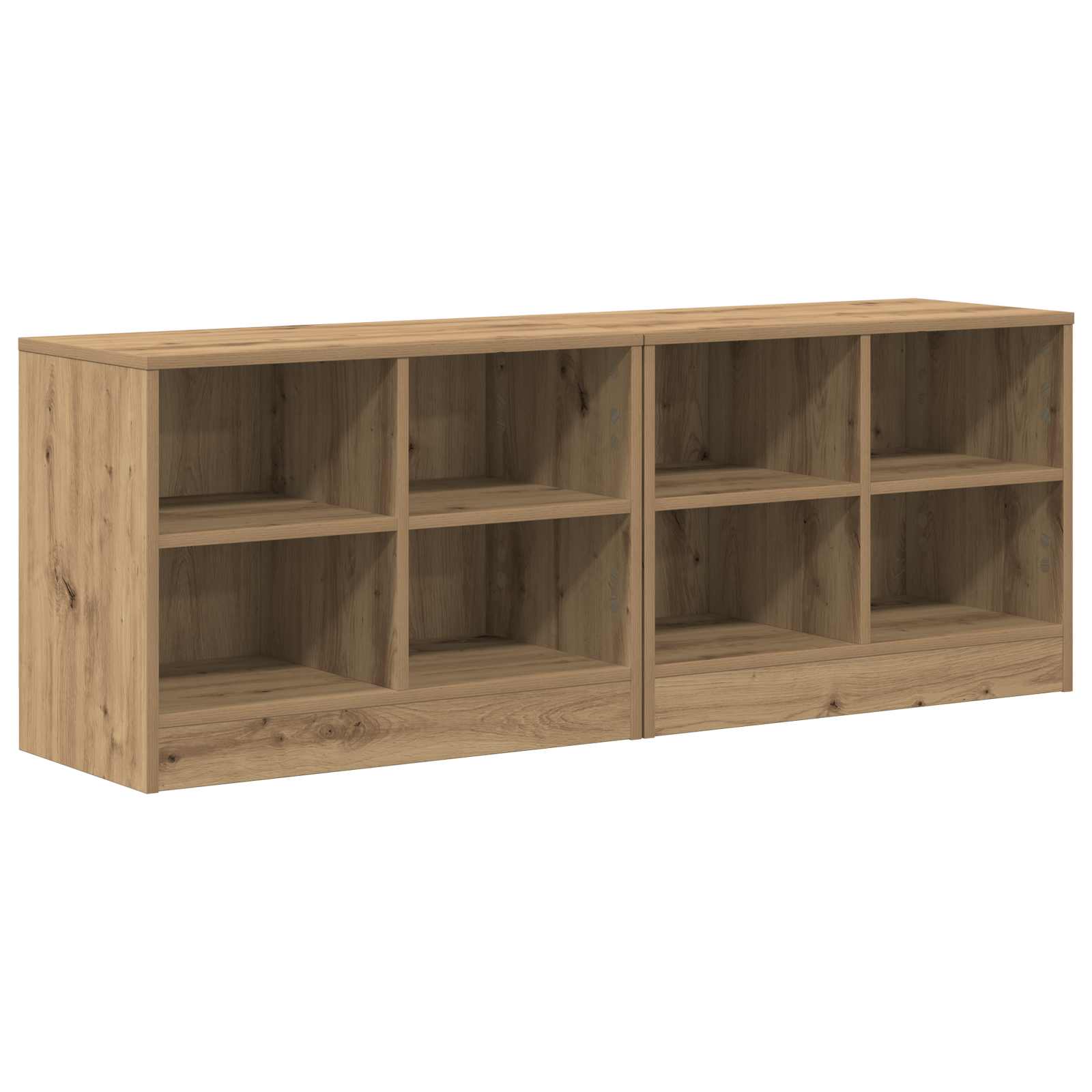 vidaXL Szafka pod łóżko z półką 2 pcs Dąb artisan 66 x 33 x 48 cm