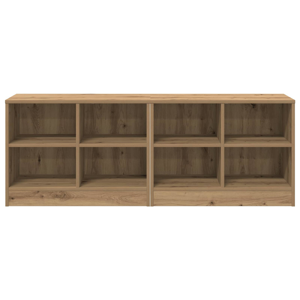 vidaXL Szafka pod łóżko z półką 2 pcs Dąb artisan 66 x 33 x 48 cm