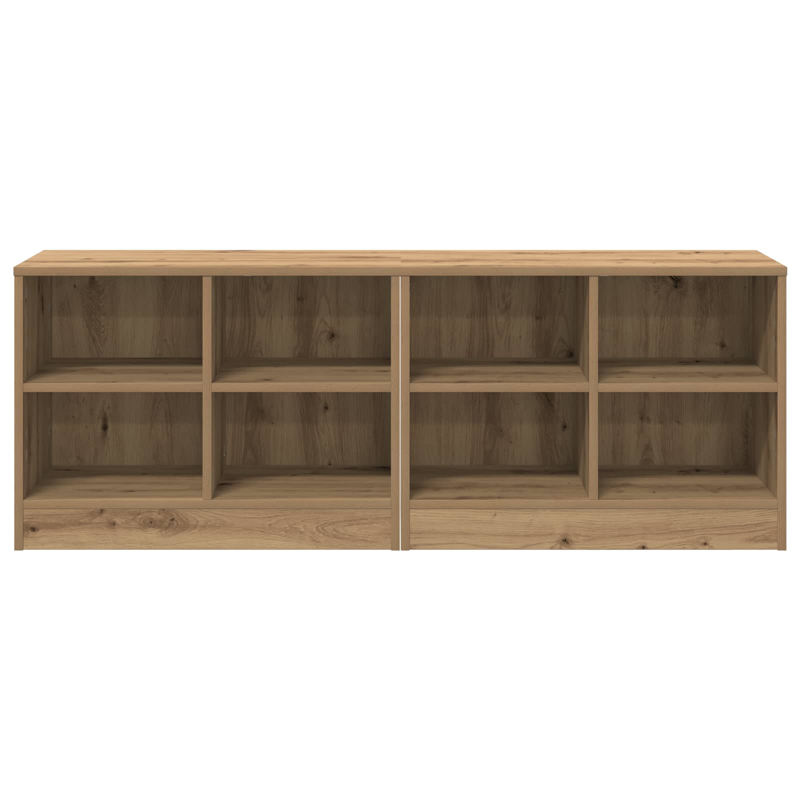 vidaXL Szafka pod łóżko z półką 2 pcs Dąb artisan 66 x 33 x 48 cm