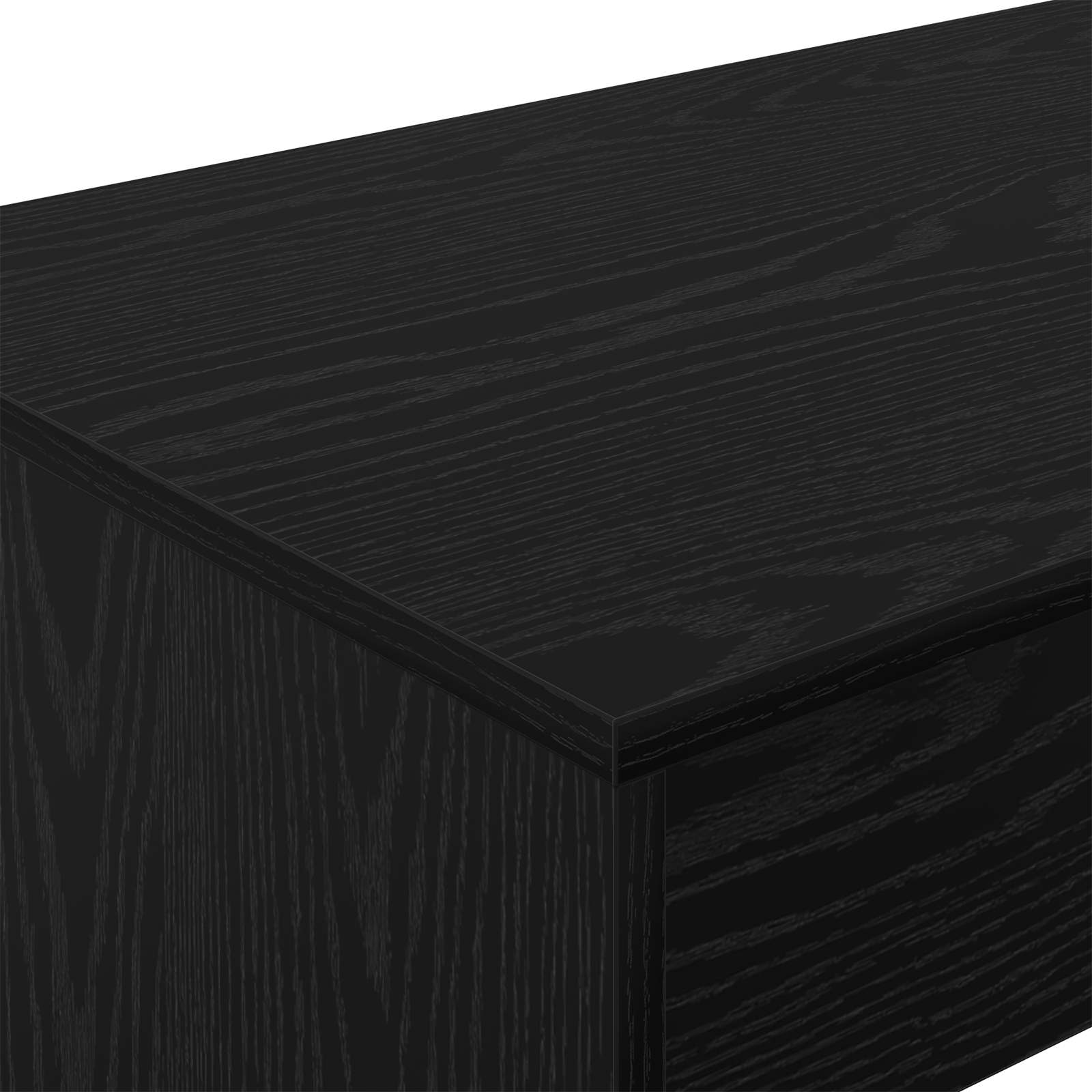 vidaXL Biurko łóżkowe Czarny dąb Drewno inżynieryjne 100 x 45 x 75 cm