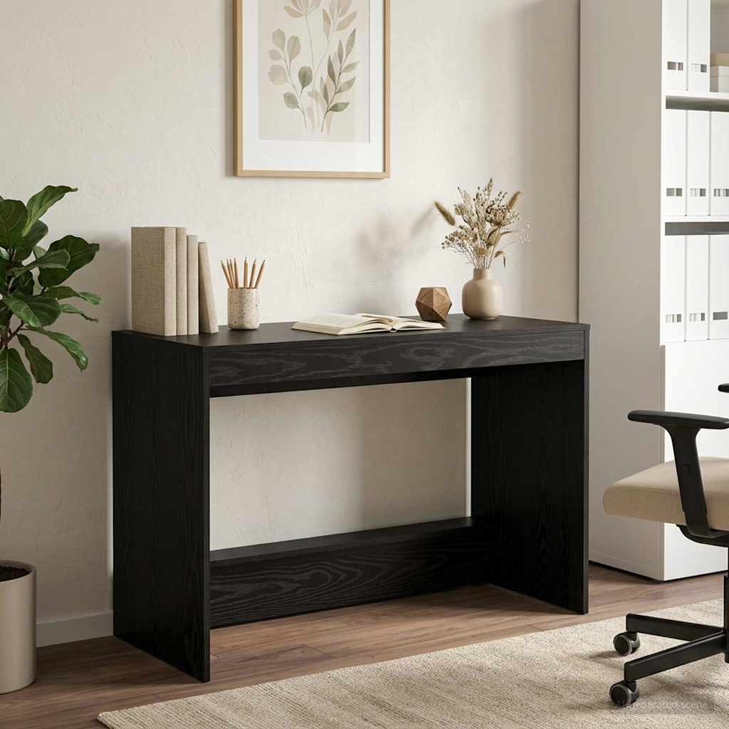 vidaXL Biurko łóżkowe Czarny dąb Drewno inżynieryjne 100 x 45 x 75 cm
