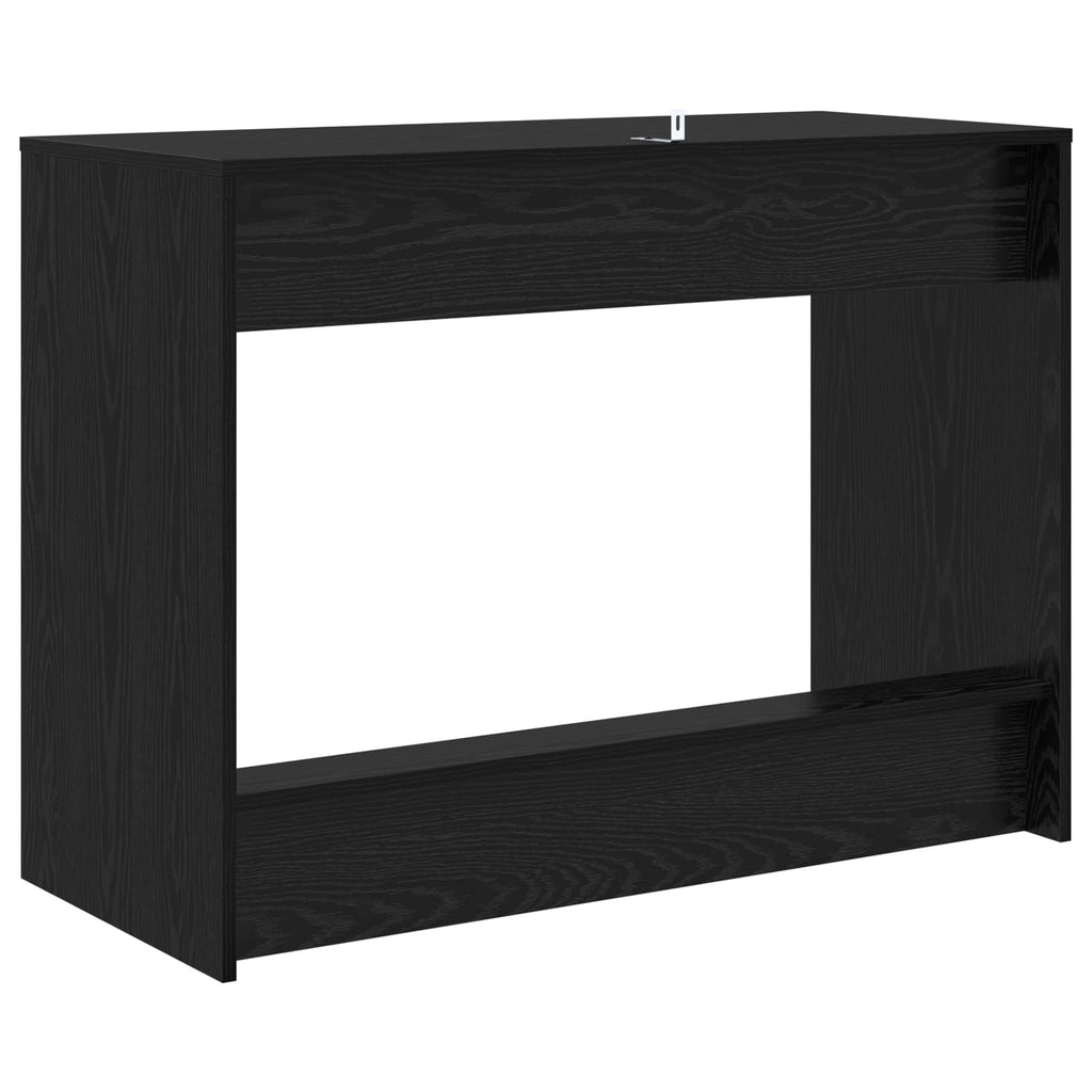 vidaXL Biurko łóżkowe Czarny dąb Drewno inżynieryjne 100 x 45 x 75 cm