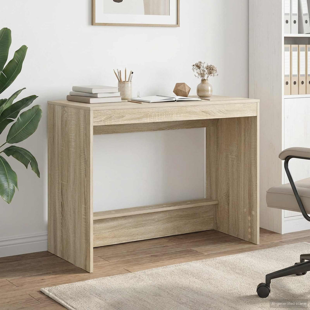 vidaXL Biurko łóżkowe dąb Sonoma Drewno inżynieryjne 100 x 45 x 75 cm