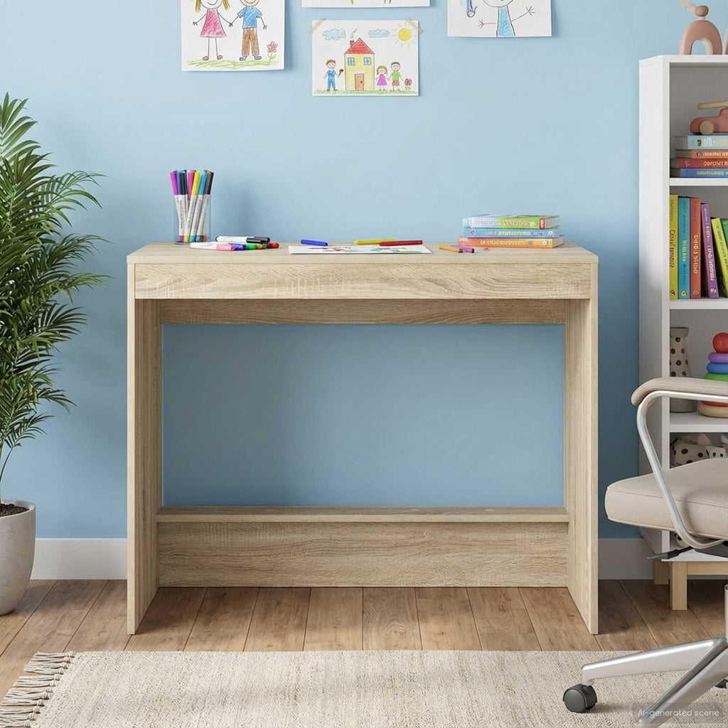 vidaXL Biurko łóżkowe dąb Sonoma Drewno inżynieryjne 100 x 45 x 75 cm