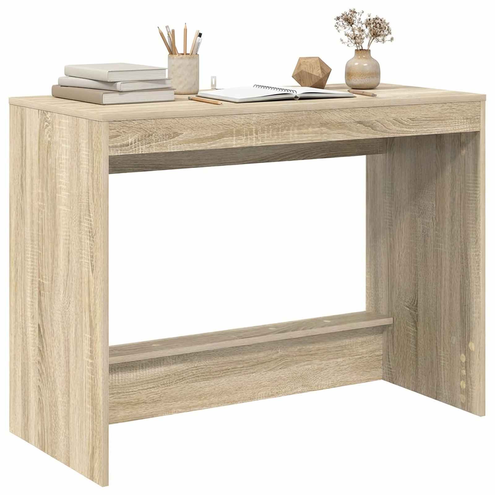 vidaXL Biurko łóżkowe dąb Sonoma Drewno inżynieryjne 100 x 45 x 75 cm