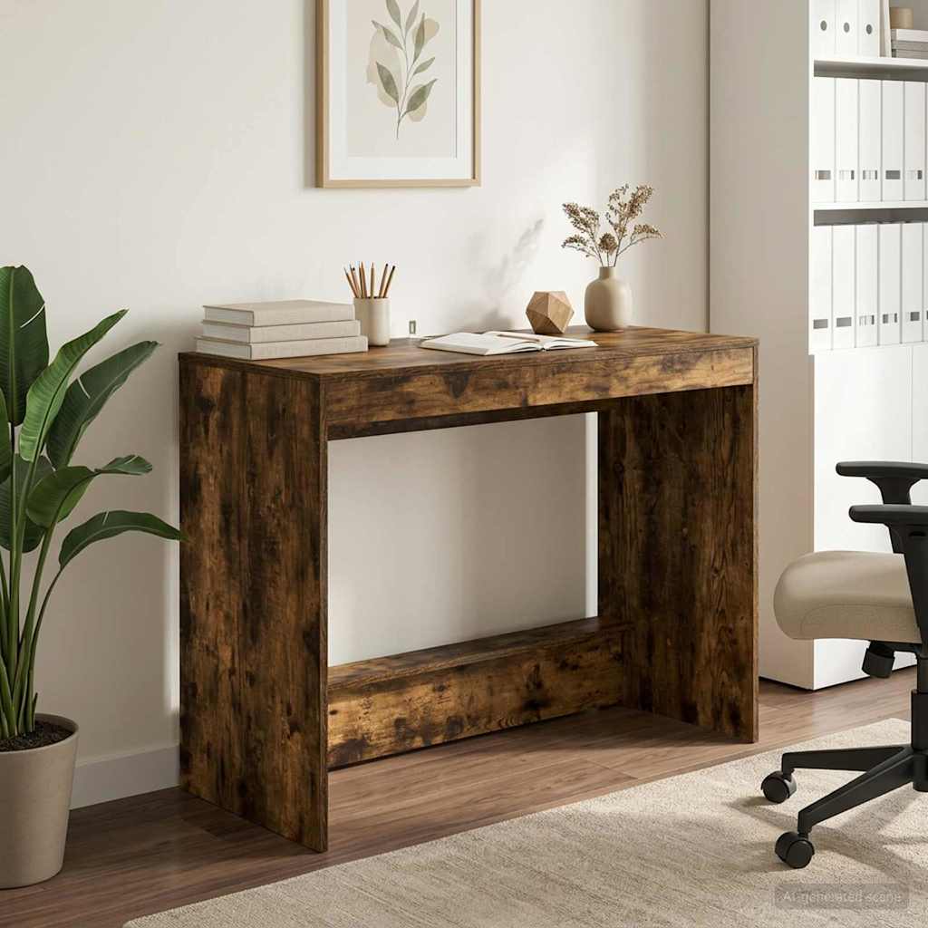 vidaXL Biurko łóżkowe Dąb wędzony Drewno inżynieryjne 100 x 45 x 75 cm