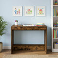 vidaXL Biurko łóżkowe Dąb wędzony Drewno inżynieryjne 100 x 45 x 75 cm