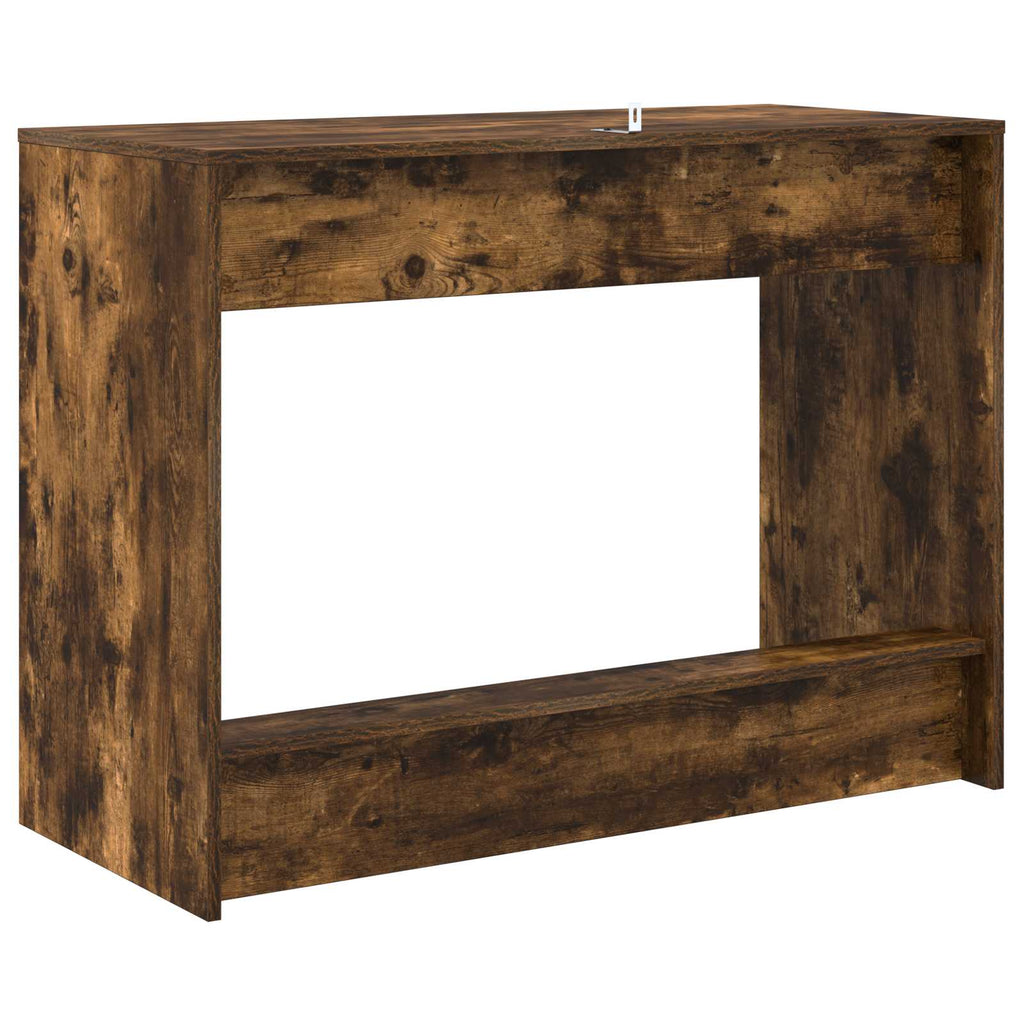 vidaXL Biurko łóżkowe Dąb wędzony Drewno inżynieryjne 100 x 45 x 75 cm