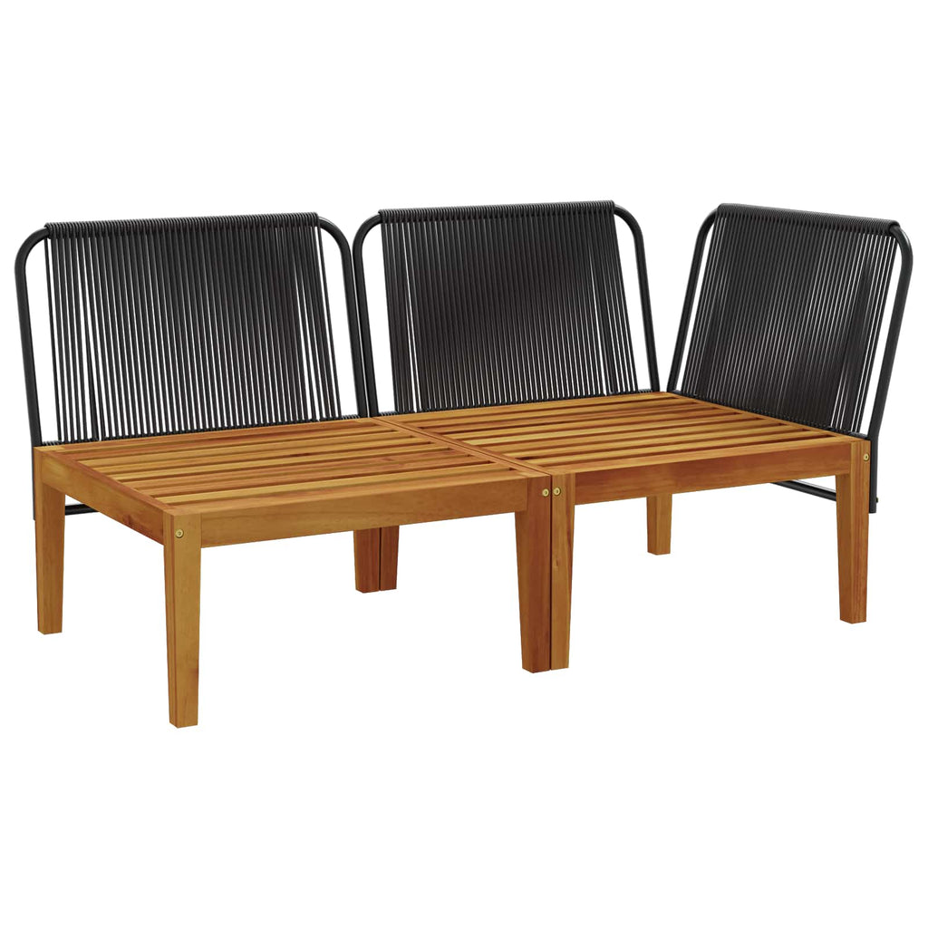 vidaXL 2 pcs Zestaw mebli ogrodowych z poduszkami naturalny