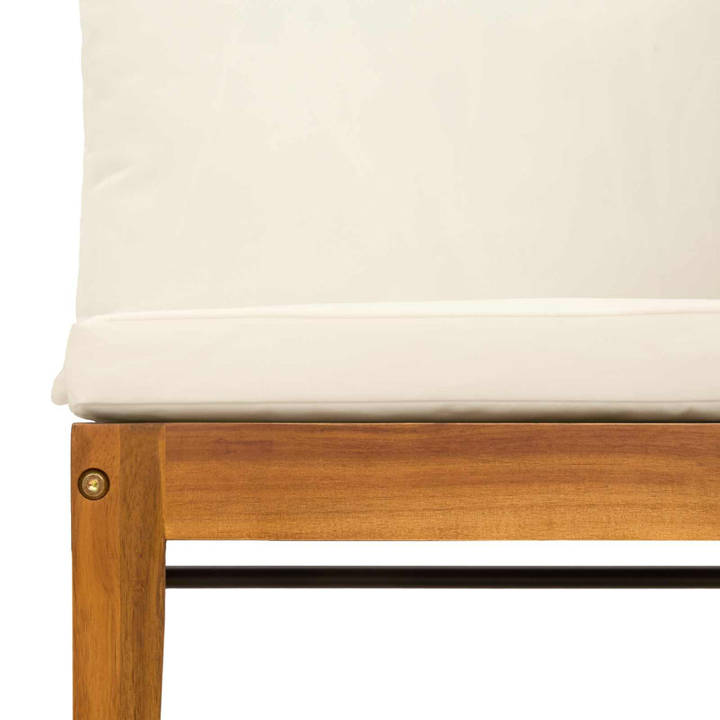 vidaXL Sofa narożna do ogrodu z poduszkami naturalny