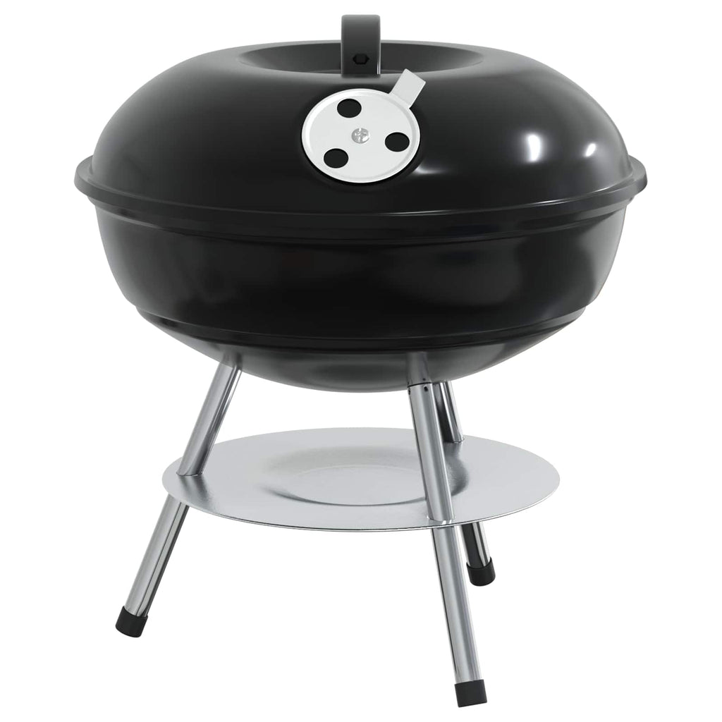 vidaXL Grill węglowy Czarny 36,5 x 36,5 x 40 cm