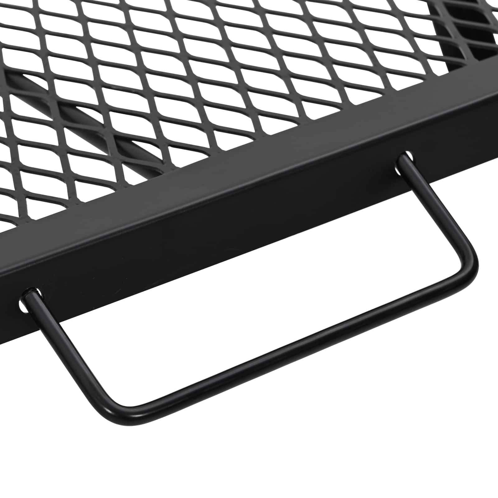 vidaXL Składany Grill Campingowy Czarny 58 x 31 x 2 cm Stal stopowa