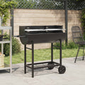 vidaXL Grill węglowy 96,5 x 42,5 x 88,5 cm Czarny