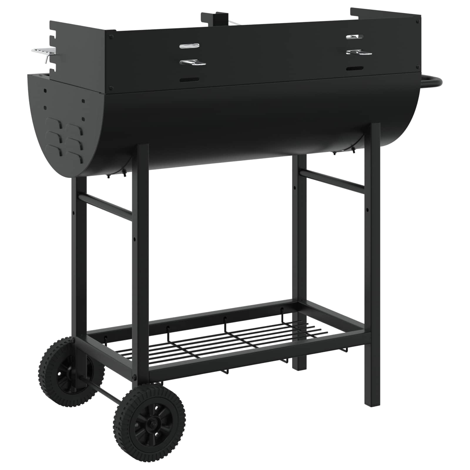 vidaXL Grill węglowy 96,5 x 42,5 x 88,5 cm Czarny