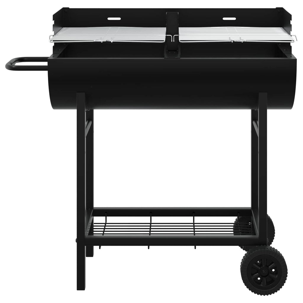 vidaXL Grill węglowy 96,5 x 42,5 x 88,5 cm Czarny