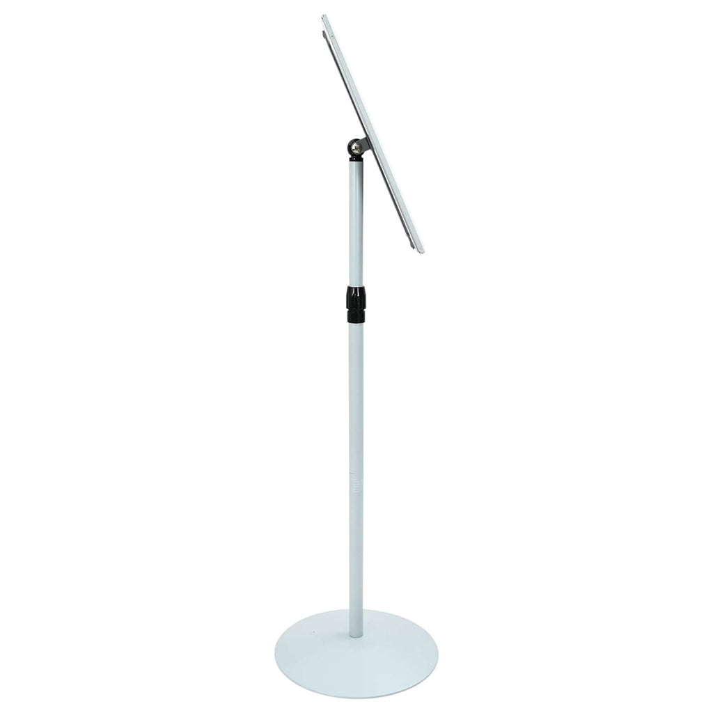 vidaXL Stojak na plakaty Srebrny 33 x 33 x 126 cm PVC i stal