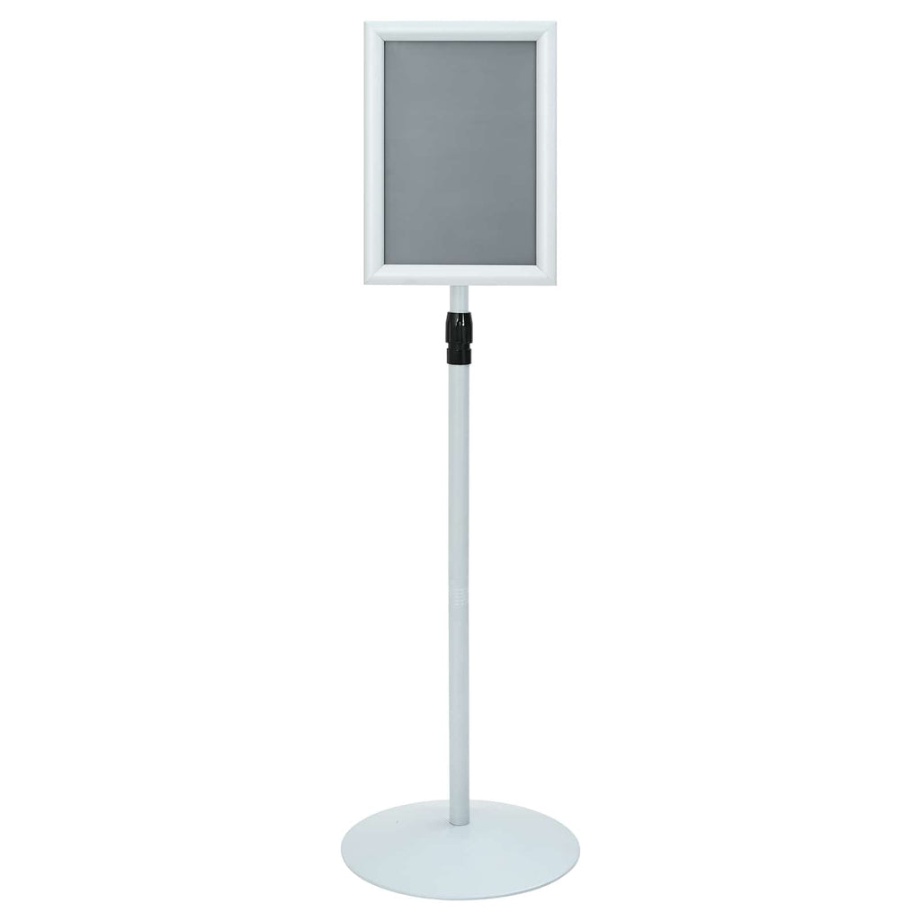 vidaXL Stojak na plakaty Srebrny 33 x 33 x 123 cm PVC i stal