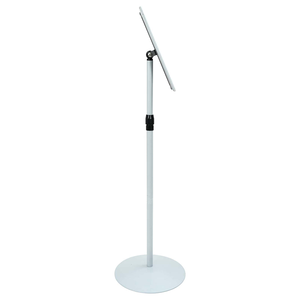 vidaXL Stojak na plakaty Srebrny 33 x 33 x 123 cm PVC i stal