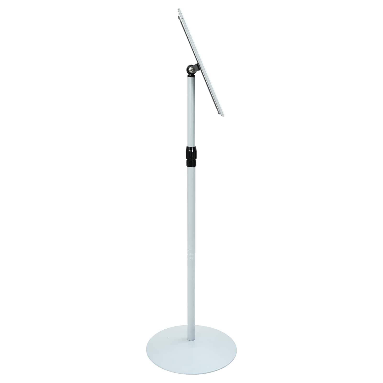 vidaXL Stojak na plakaty Srebrny 33 x 33 x 123 cm PVC i stal