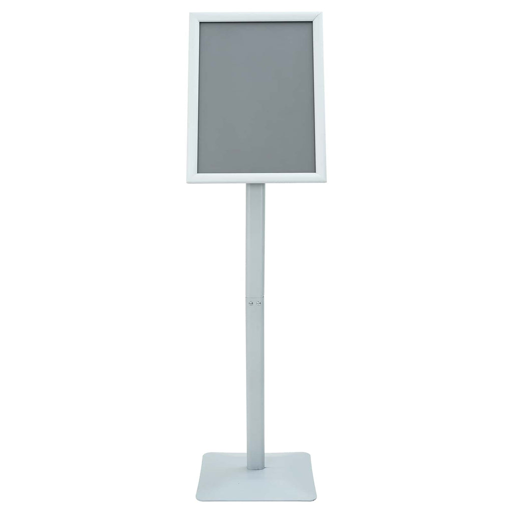 vidaXL Stojak na plakaty Srebrny 32,5 x 27 x 126 cm Żeliwo