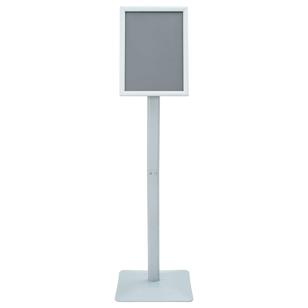 vidaXL Stojak na plakaty Srebrny 32 x 27 x 119 cm Żeliwo