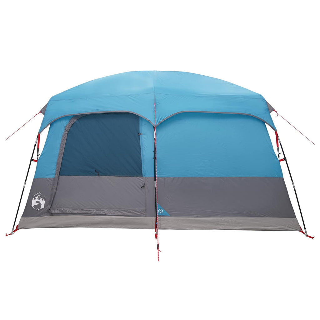 vidaXL Namiot rodzinny z dachem niebieski 320 x 210 x 180 cm Poliester