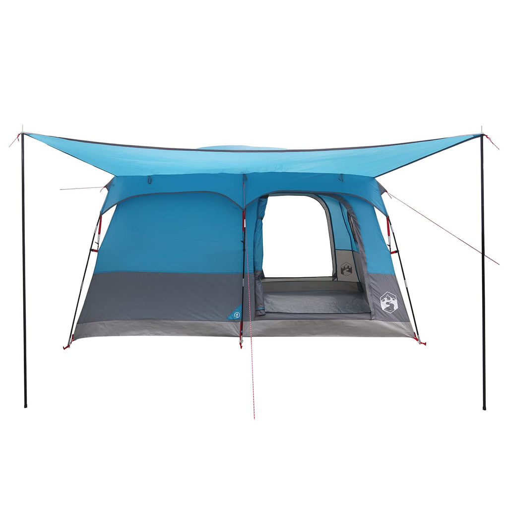 vidaXL Namiot rodzinny z dachem niebieski 320 x 210 x 180 cm Poliester