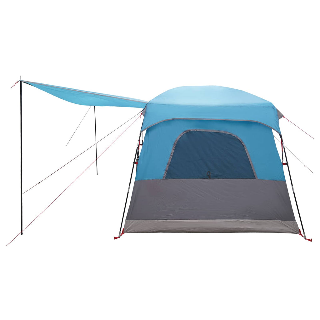 vidaXL Namiot rodzinny z dachem niebieski 320 x 210 x 180 cm Poliester