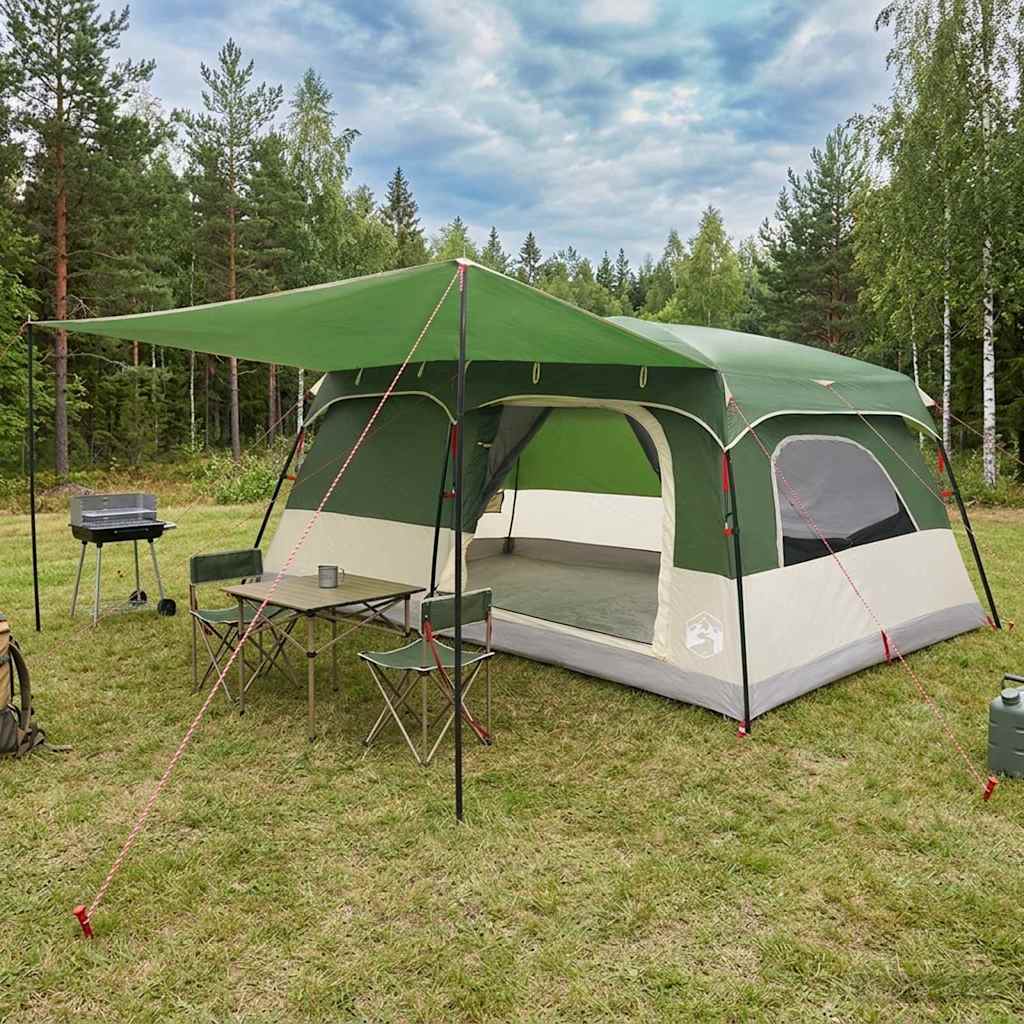 vidaXL Namiot rodzinny zielony 500 x 400 x 230 cm Poliester i Stal