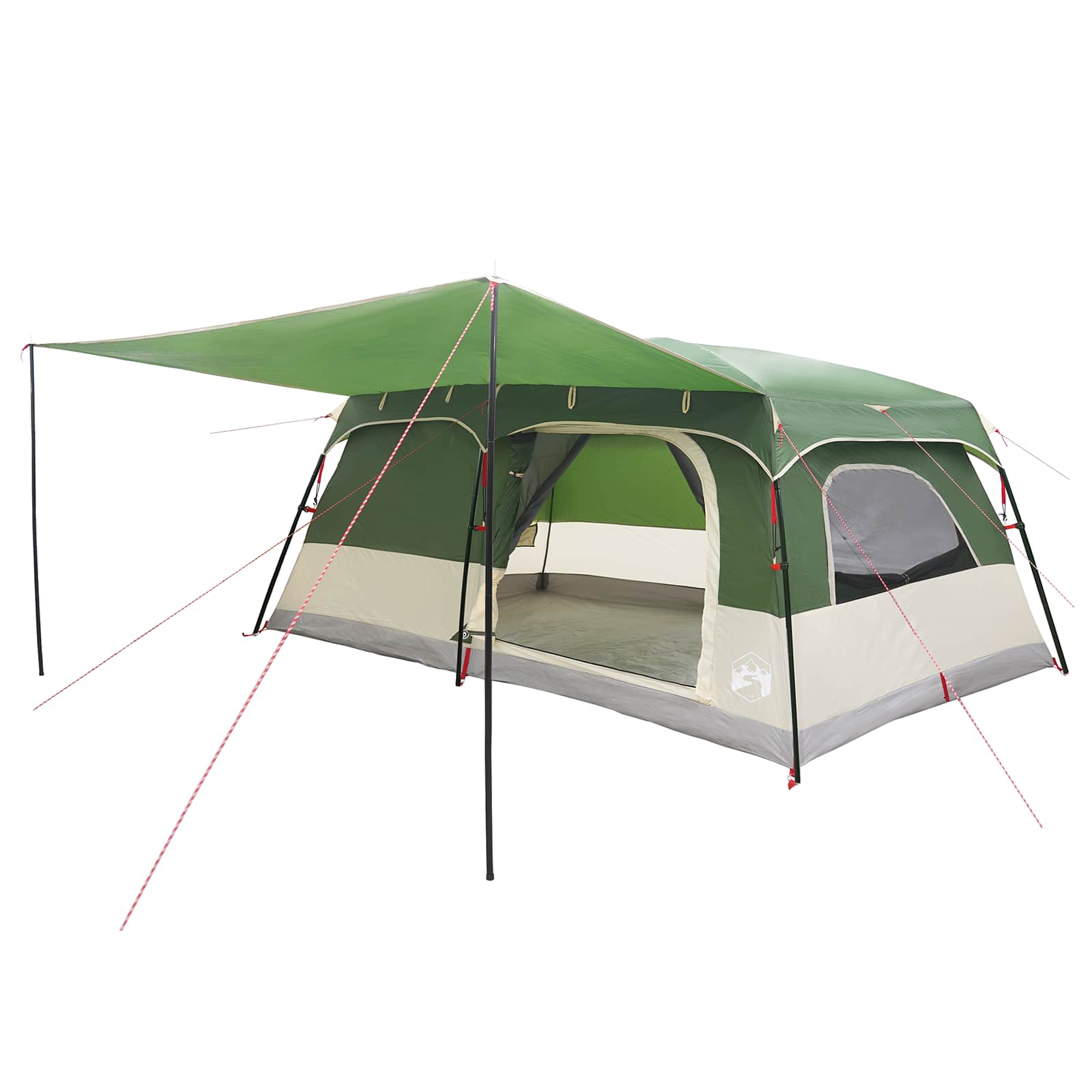 vidaXL Namiot rodzinny zielony 500 x 400 x 230 cm Poliester i Stal