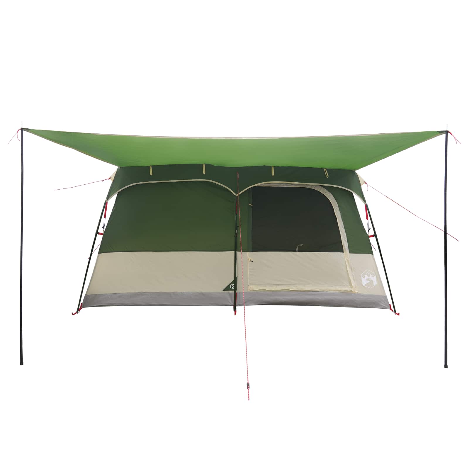 vidaXL Namiot rodzinny zielony 500 x 400 x 230 cm Poliester i Stal