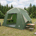 vidaXL Namiot domek z dachem zielony 210 x 210 x 138 cm Poliester