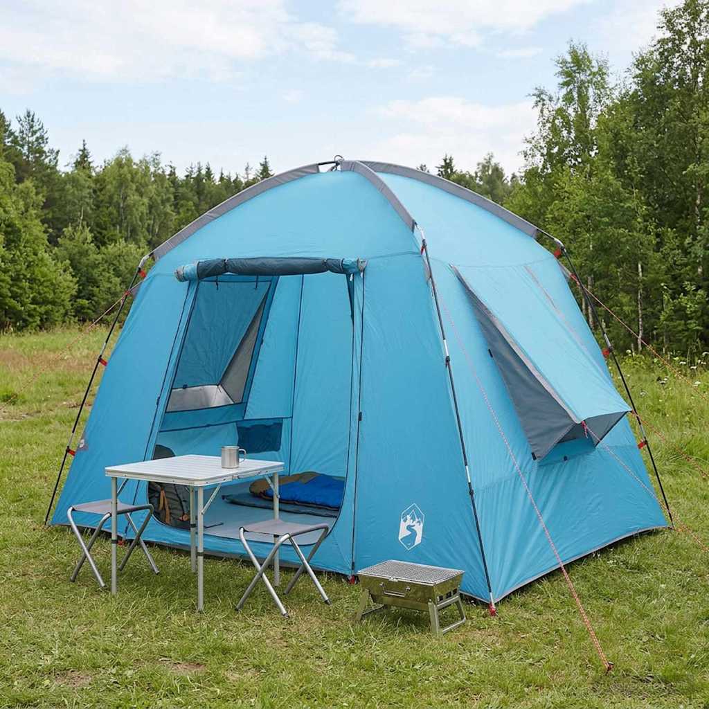 vidaXL Namiot domek z dachem niebieski 210 x 210 x 138 cm Poliester