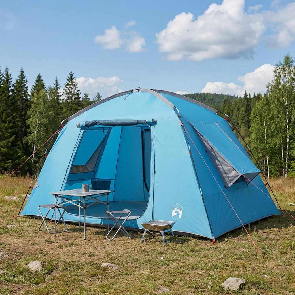 vidaXL Namiot domek z dachem niebieski 300 x 210 x 156 cm Poliester